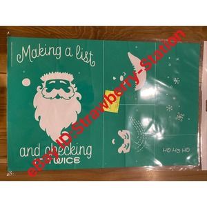 Chalk Couture Silk Screen Transfers Stencil Holiday Christmas Making a List